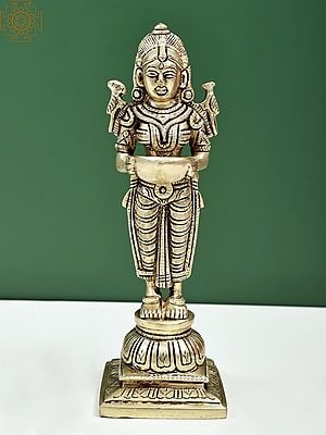 8" Deep Lakshmi | Paavai Vilakku | Handmade