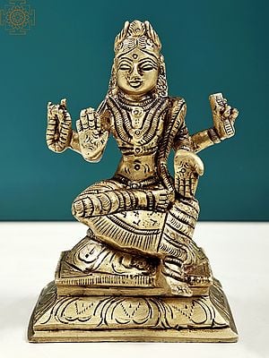 4" Bala Sundari Statue | Handmade Brass Idols from South India