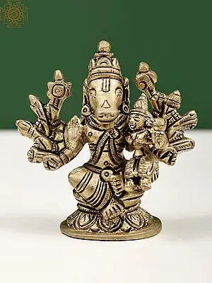 3" Small Varaha Avatara of Vishnu with Devi Lakshmi | Handmade
