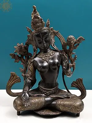 17" Goddess White Tara (Tibetan Buddhist Deity) | Handmade