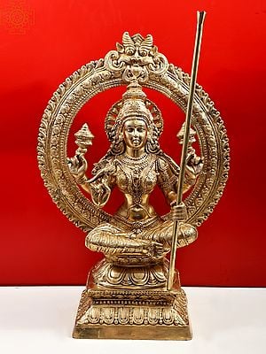 36" Large Goddess Rajarajeshwari | Tripura Sundari | Handmade