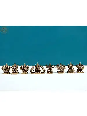 3" Small Ashtalakshmi Set | Brass Ashtalakshmi | Handmade