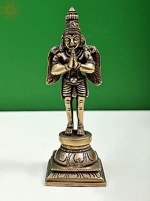 6" Small Garuda in Namaskara Mudra | Handmade