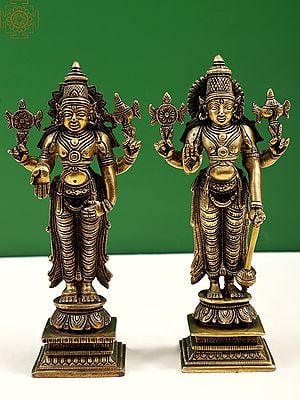 8" Tirupati Balaji with Padmavati | Handmade