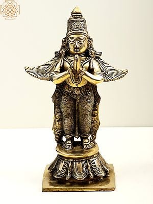 10" Standing Namaskara Garuda | Handmade