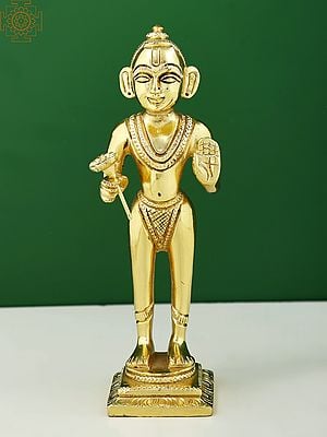 7" Shri Baba Balak Nath Brass Statue | Handmade