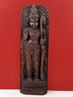 37" Wooden Shri Ram Chandra Ji | Handmade