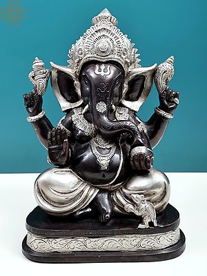 14" Four Armed Ganesha | Handmade
