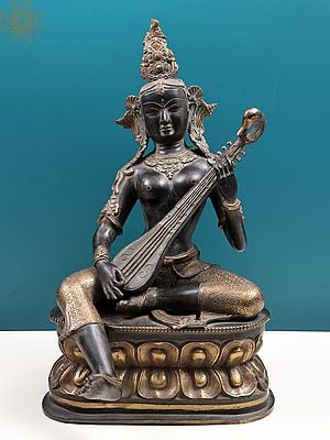 22" Nepalese Form of Saraswati | Handmade