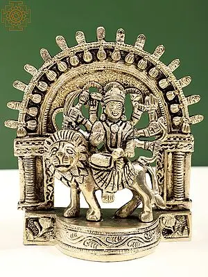 5" Small Maa Durga (Sherawali Maa) | Handmade