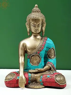 7" Lord Buddha in Bhumisparsha Buddha | Handmade