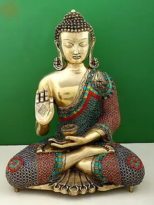 20" Gautam Buddha Preaching His Dharma | Handmade