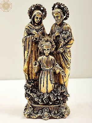 7" Standing Joseph Mother Mary with Baby Jesus | Handmade