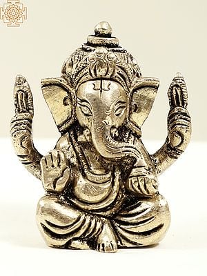2" Small Brass Ganesha | Handmade