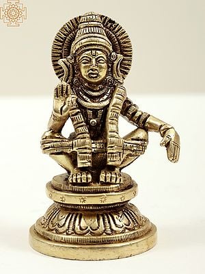 Lord Ayyappan Handmade Brass Statue