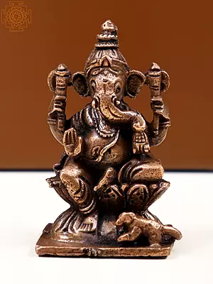 2" Small Copper Ganesha | Handmade