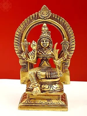6" Goddess Rajarajeshwari Idol | Tripura Sundari Statue | Handmade
