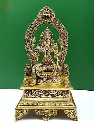 20" Goddess Rajarajeshwari (Tripura Sundari) in Brass | Handmade