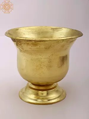 7" Small Brass Bowl