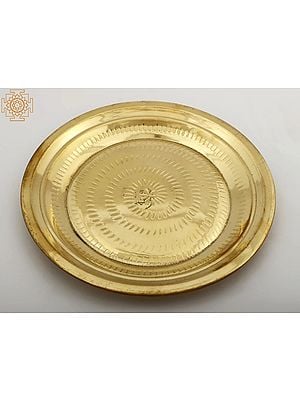 Pooja Plate in Brass (Multiple Sizes)