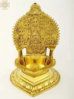 Ashtalakshmi Vilakku Diya In Brass