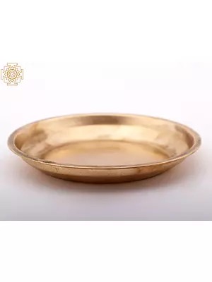 8" Small Copper Pooja Plate