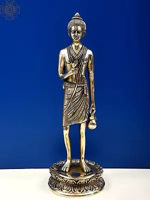 12" Brass Lord Neelkanth Varni Statue | Handmade