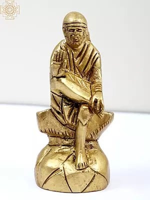 3" Small Brass Sai Baba Statue | Handmade