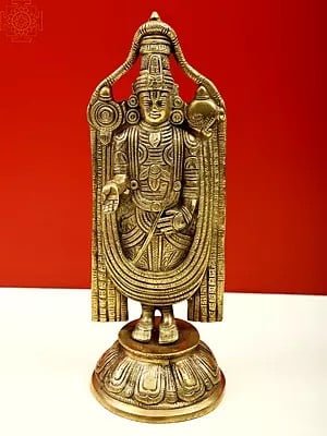 12" Lord Venkateswara as Tirupati Balaji In Brass
