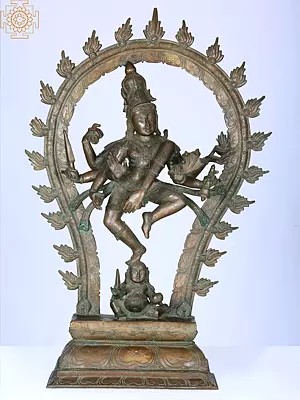 26" Nataraja | Madhuchista Vidhana (Lost-Wax) | Panchaloha Bronze from Swamimalai