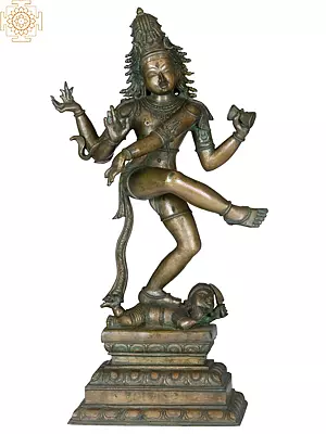 Nataraja (A Rare Bronze Based on Thiruvilaiyaadal Puranam)| Madhuchista Vidhana (Lost-Wax) | Panchaloha Bronze from Swamimalai