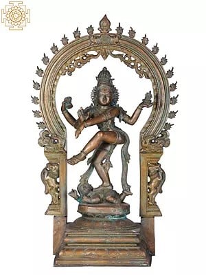 22" Nataraja Statue | Madhuchista Vidhana (Lost-Wax) | Panchaloha Bronze from Swamimalai