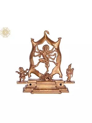 10" Gaja Samhara Murthy | Madhuchista Vidhana (Lost-Wax) | Panchaloha Bronze from Swamimalai