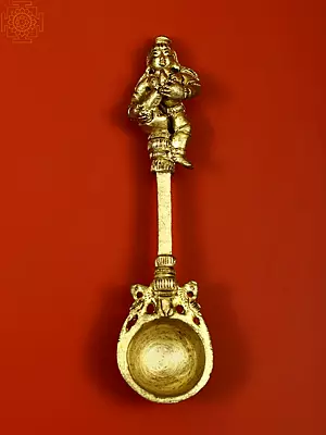 5" Dancing Krishna Ritual Spoon