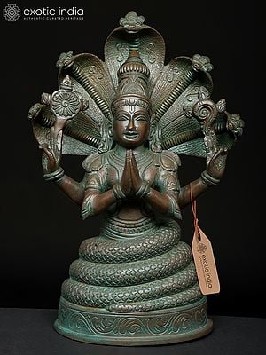 12" Brass Patanjali Idol - Founder of Yoga System