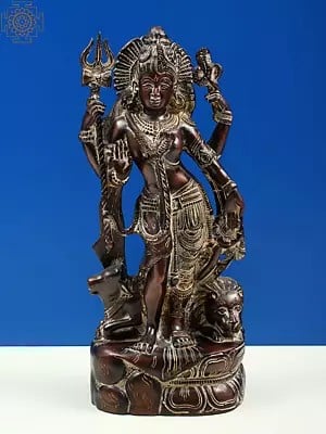 13" Ardhanarishvara (Shiva Shakti) In Brass