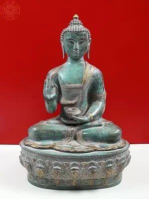 20" Brass Vitarka Mudra Buddha