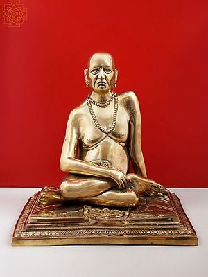 13" Brass Shri Swami Samarth