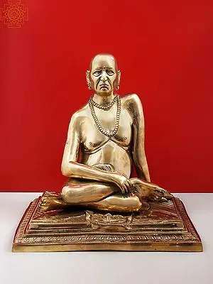 13" Brass Swami Samarth Statue