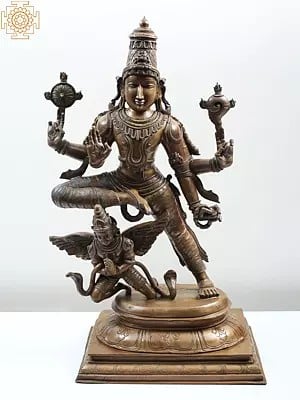 33" Large Lord Vishnu on Garuda