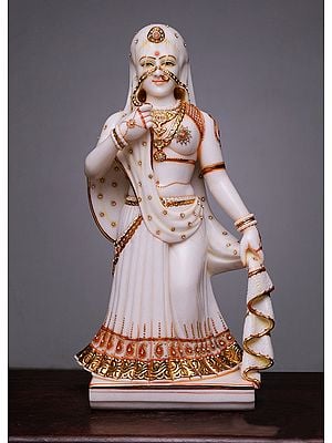 "Bani Thani" or Bedecked Lady Marble Statue