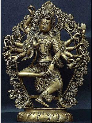 12" Shiva's Taandava In Brass | Handmade | Made In India