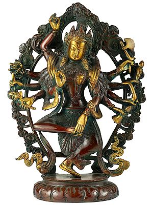 12" Shiva's Taandava In Brass | Handmade | Made In India