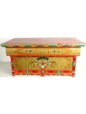 Auspicious Garuda Altar Table from Ladakh