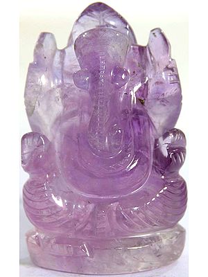 Blessing Ganesha in Amethyst