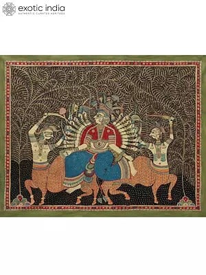 Vietma Killing Mahishasur - Mata Ni Pachedi | Madarpat Cotton