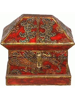 Dragon Temple Ritual Box with Auspicious Symbols