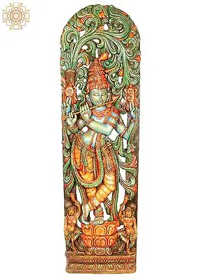 Blue Bodied Fluting Krishna