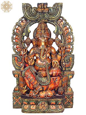 Four-Armed Enthroned Ganesha