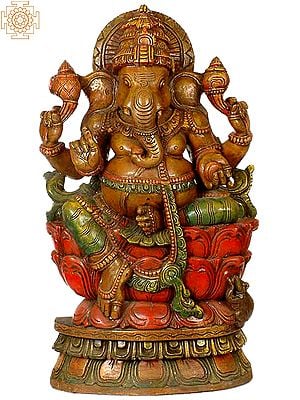 Ganesha Seated on Lotus